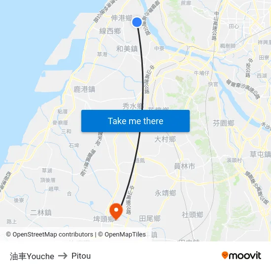 油車Youche to Pitou map