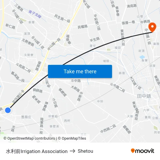 水利前Irrigation Association to Shetou map