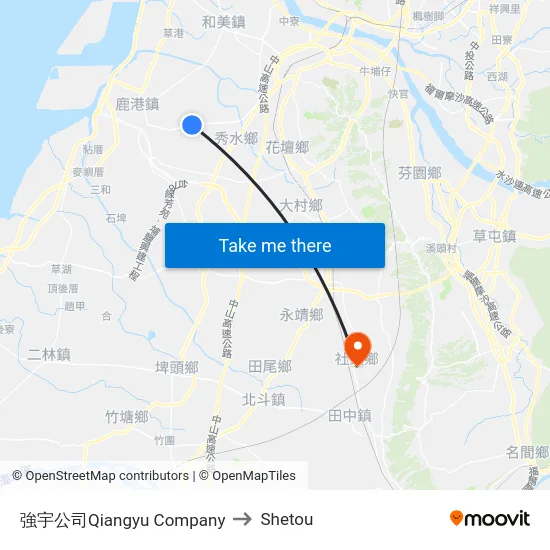 強宇公司Qiangyu Company to Shetou map