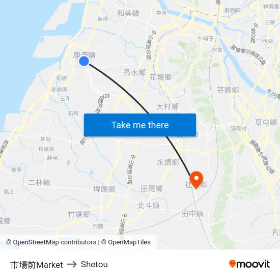 市場前Market to Shetou map