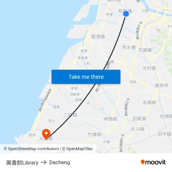 Library to Dacheng map