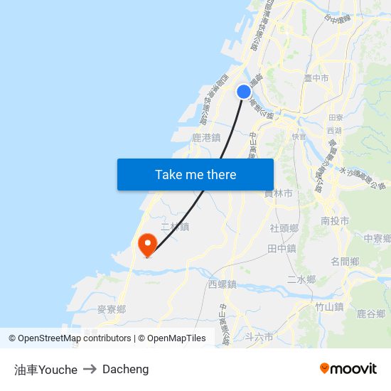 油車Youche to Dacheng map