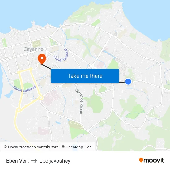 Eben Vert to Lpo javouhey map