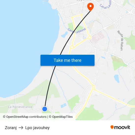 Zoranj to Lpo javouhey map