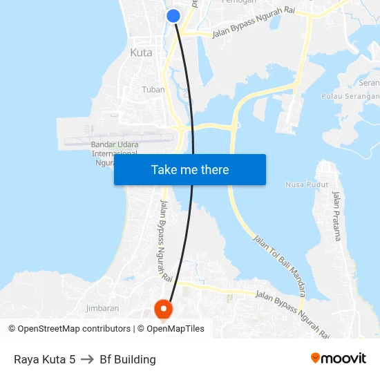 Raya Kuta 5 to Bf Building map