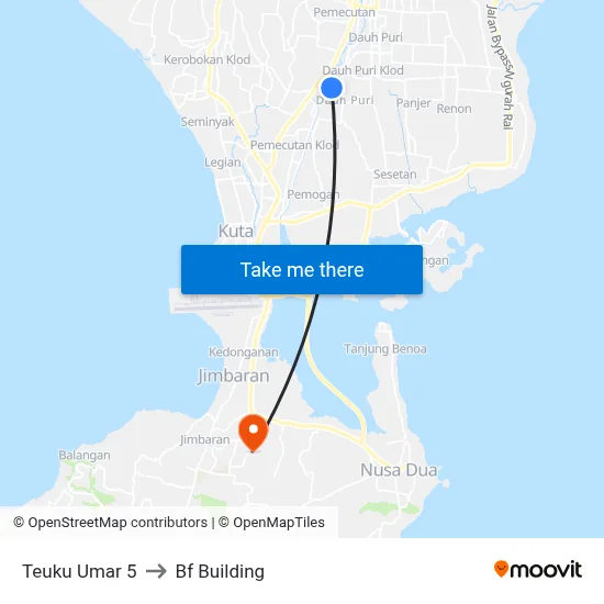 Teuku Umar 5 to Bf Building map