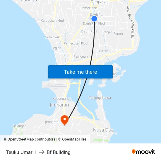 Teuku Umar 1 to Bf Building map