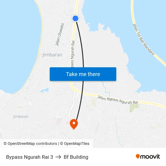 Bypass Ngurah Rai 3 to Bf Building map