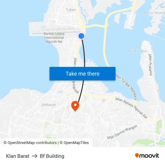 Klan Barat to Bf Building map