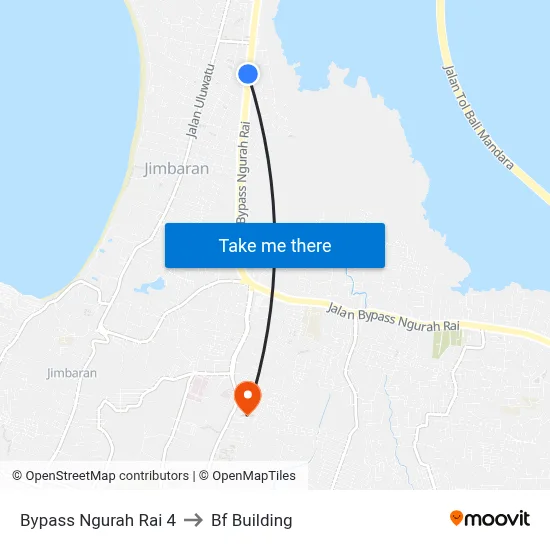 Bypass Ngurah Rai 4 to Bf Building map