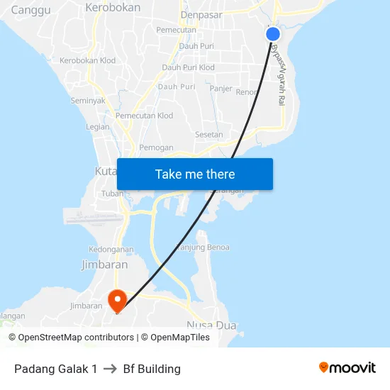 Padang Galak 1 to Bf Building map