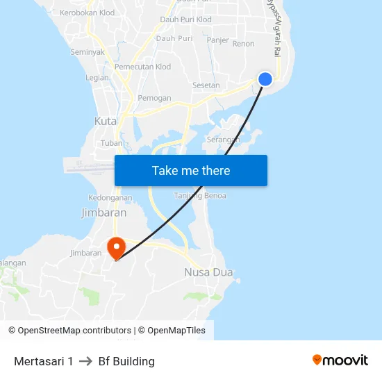 Mertasari 1 to Bf Building map