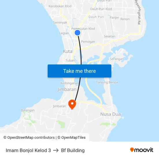 Imam Bonjol Kelod 3 to Bf Building map