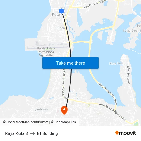 Raya Kuta 3 to Bf Building map