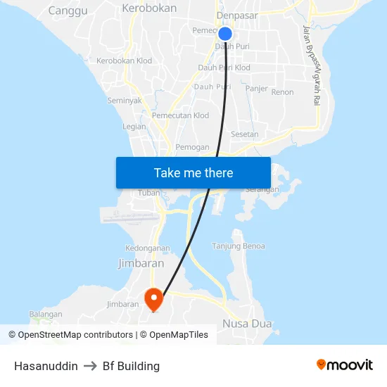 Hasanuddin to Bf Building map