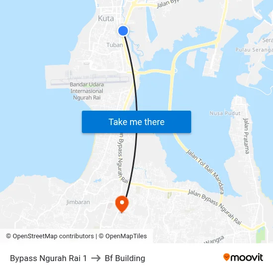 Bypass Ngurah Rai 1 to Bf Building map