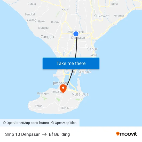 Smp 10 Denpasar to Bf Building map
