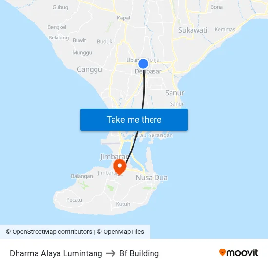 Dharma Alaya Lumintang to Bf Building map