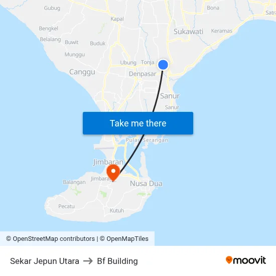 Sekar Jepun Utara to Bf Building map