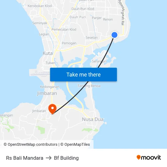 Rs Bali Mandara to Bf Building map