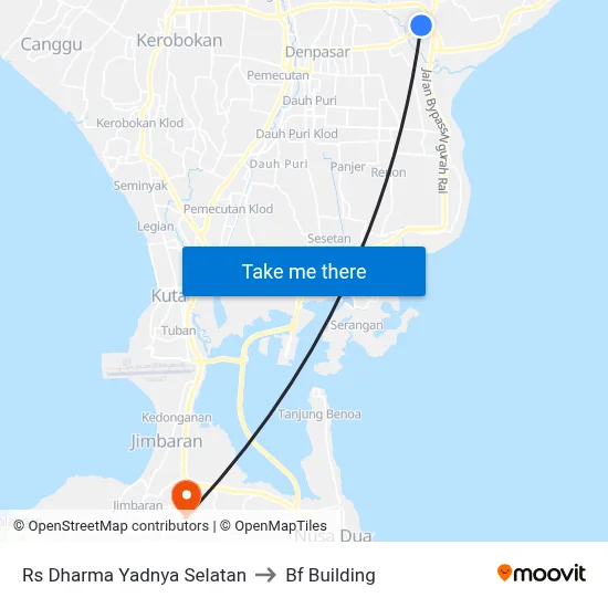 Rs Dharma Yadnya Selatan to Bf Building map