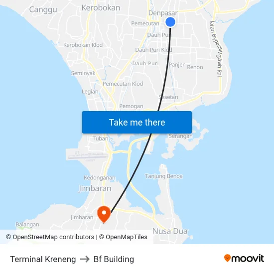 Terminal Kreneng to Bf Building map