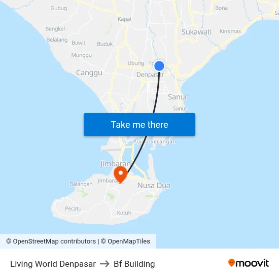Living World Denpasar to Bf Building map