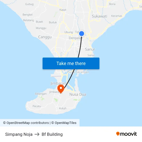 Simpang Noja to Bf Building map
