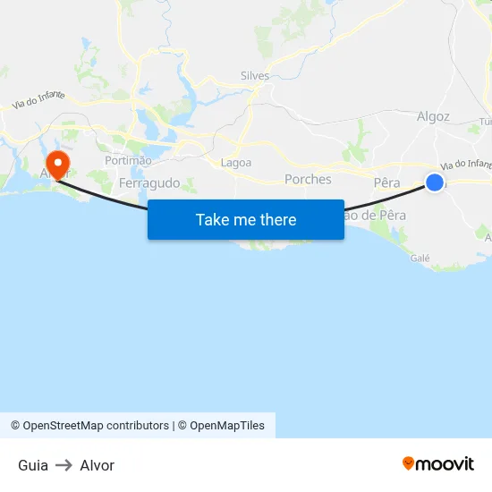 Guia to Alvor map