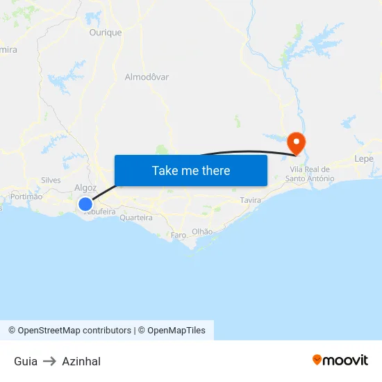 Guia to Azinhal map
