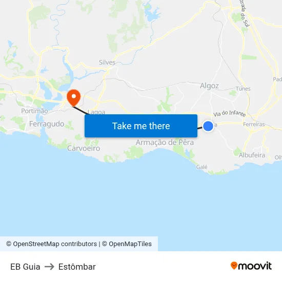 EB Guia to Estômbar map