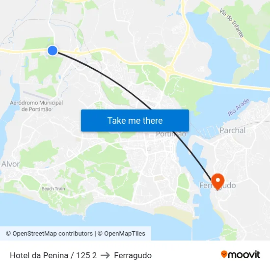 Hotel da Penina / 125 2 to Ferragudo map