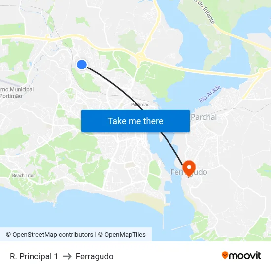 R. Principal 1 to Ferragudo map