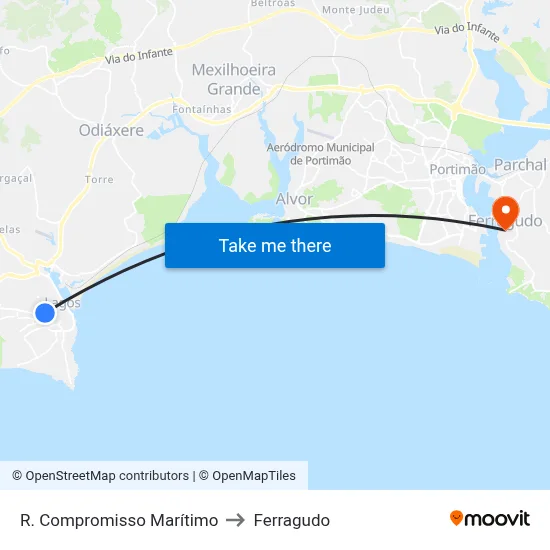 R. Compromisso Marítimo to Ferragudo map