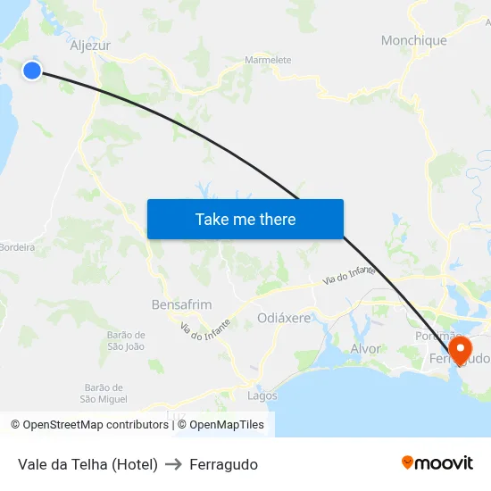 Vale da Telha (Hotel) to Ferragudo map
