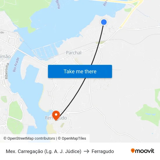 Mex. Carregação (Lg. A. J. Júdice) to Ferragudo map