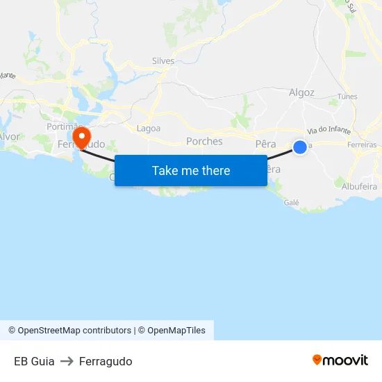EB Guia to Ferragudo map