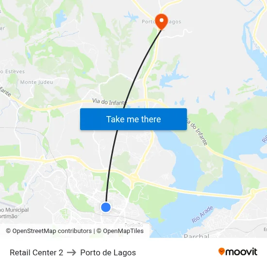 Retail Center 2 to Porto de Lagos map