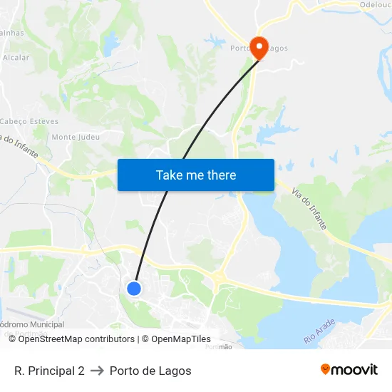 R. Principal 2 to Porto de Lagos map
