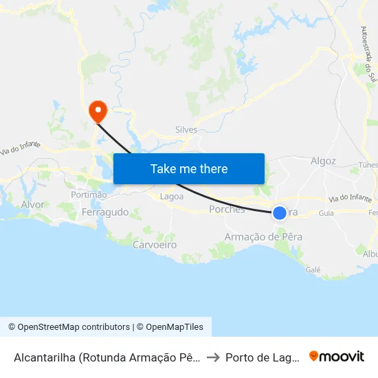 Alcantarilha (Rotunda Armação Pêra to Porto de Lagos map