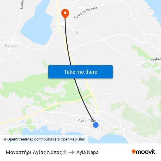 Μοναστήρι Αγίας Νάπας 2 to Ayia Napa map