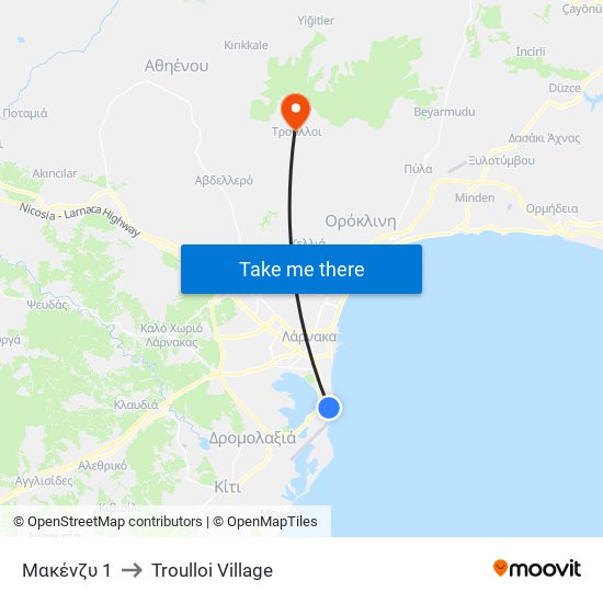 Μακένζυ 1 to Troulloi Village map