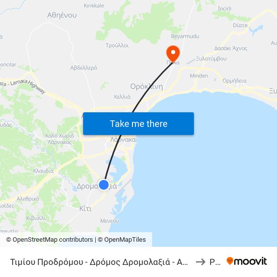 Τιμίου Προδρόμου - Δρόμος Δρομολαξιά - Αεροδρόμιο 2 to Pýla map