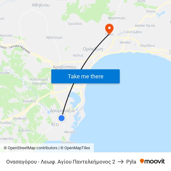 Ονασαγόρου - Λεωφ. Αγίου Παντελεήμονος 2 to Pýla map