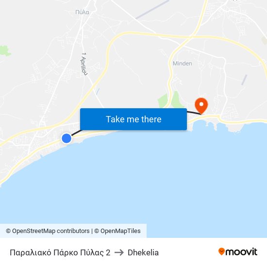 Παραλιακό Πάρκο Πύλας 2 to Dhekelia map