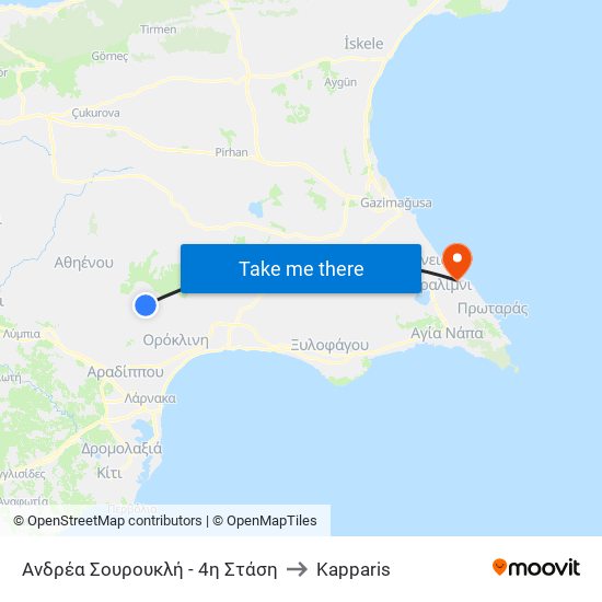 Ανδρέα Σουρουκλή - 4η Στάση to Kapparis map