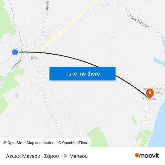 Λεωφ. Μενεού - Σάμου to Meneou map