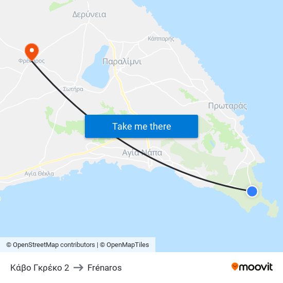 Κάβο Γκρέκο 2 to Frénaros map