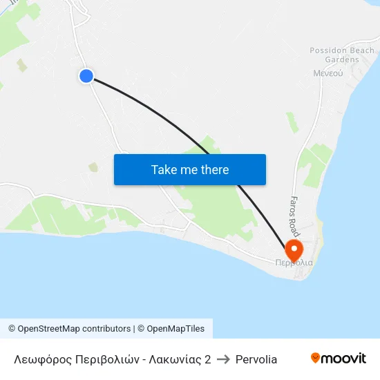 Λεωφόρος Περιβολιών - Λακωνίας 2 to Pervolia map