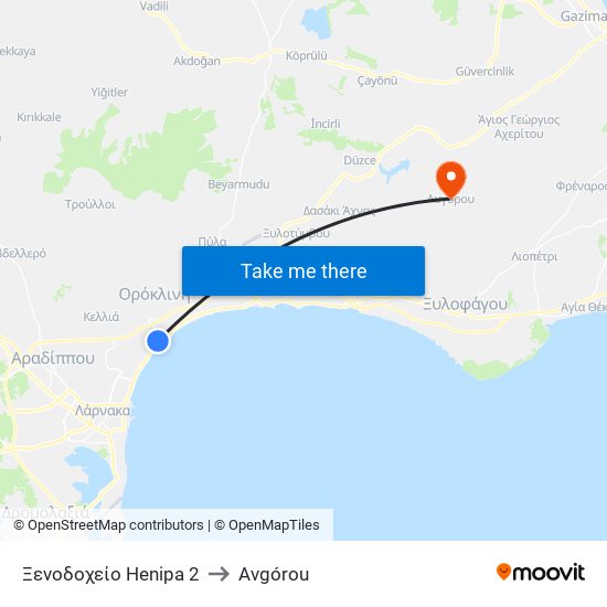 Ξενοδοχείο Henipa 2 to Avgórou map